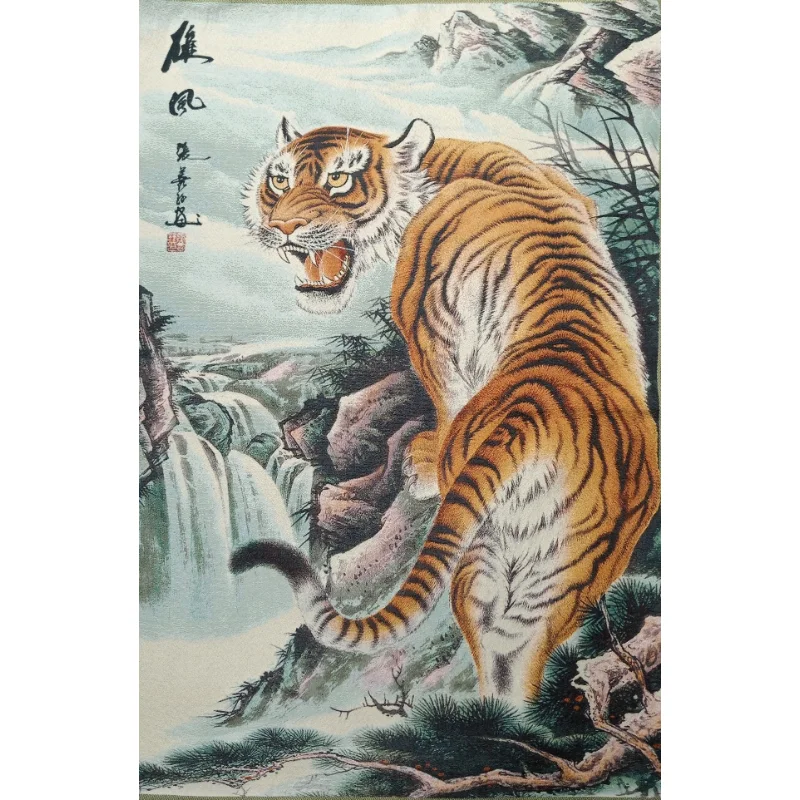 36" China Embroidered Cloth Silk 12 Zodiac Animal Tiger Hill Water Mural Home Decor Painting Dwcx019
36" China Embroidered Cloth Silk 12 Zodiac Animal Tiger Hill Water Mural Home Decor Painting Dwcx019