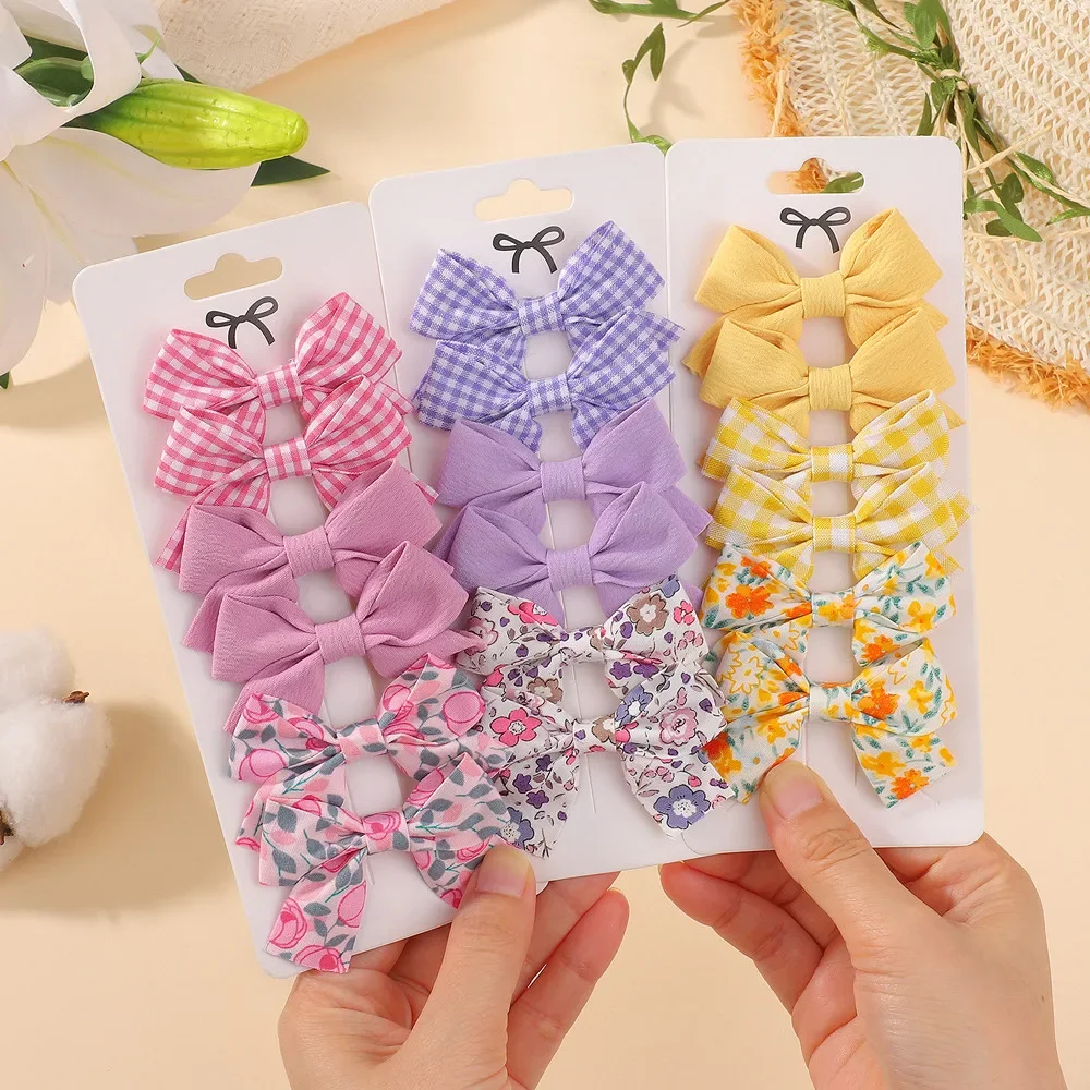 6Pcs Fresh Printing Flower Checkered Hair Clips for Girls Lovely Kids Bows Barrette Hairpins Children Hair Accessories
6Pcs Fresh Printing Flower Checkered Hair Clips for Girls Lovely Kids Bows Barrette Hairpins Children Hair Accessories