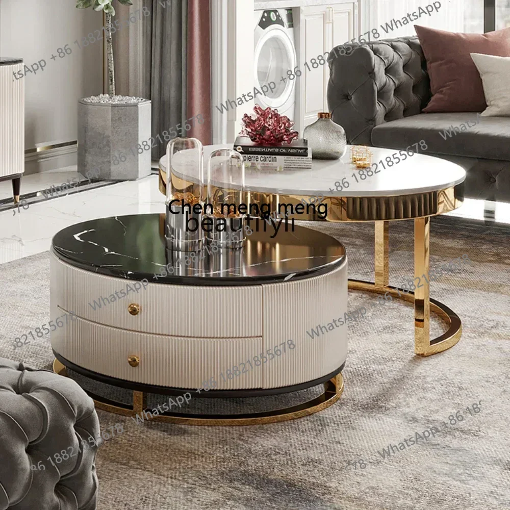 X C American coffee table TV cabinet combination living room household modern simple round coffee table
X C American coffee table TV cabinet combination living room household modern simple round coffee table