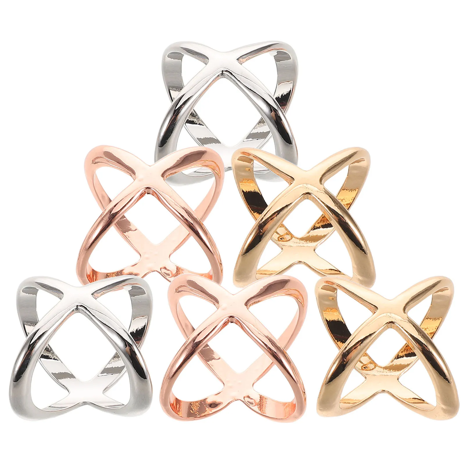 6 шт. X-образные зажимы для шарфов с полым дизайном, элегантные металлические пряжки для шелковых платков и шейных платков, модный аксессуар
6 шт. X-образные зажимы для шарфов с полым дизайном, элегантные металлические пряжки для шелковых платков и шейных платков, модный аксессуар