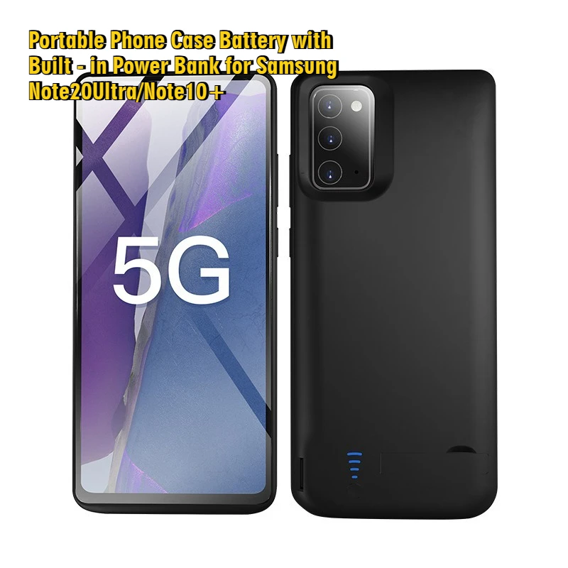 Portable Phone Case Battery with Built - in Power Bank for Samsung Note20Ultra/Note10+
Portable Phone Case Battery with Built - in Power Bank for Samsung Note20Ultra/Note10+