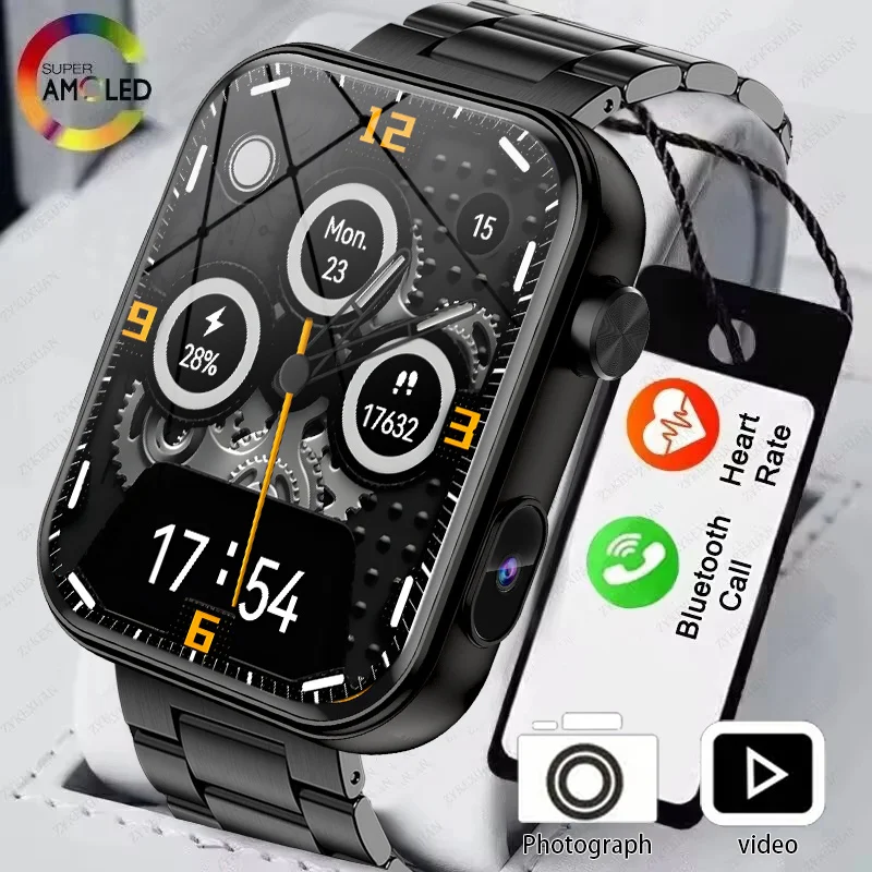Смарт-часы для Xiaomi с камерой, мужская камера для записи, TWS-гарнитура, локальная музыка, Bluetooth-вызов, музыка, модные женские умные часы
Смарт-часы для Xiaomi с камерой, мужская камера для записи, TWS-гарнитура, локальная музыка, Bluetooth-вызов, музыка, модные женские умные часы