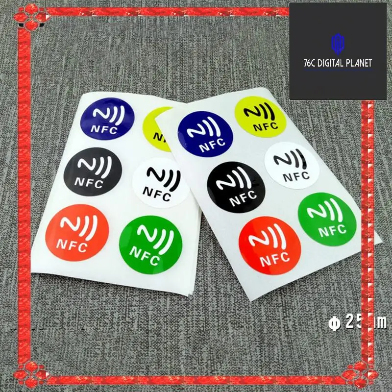 24 шт., NFC Ntag213, наклейка TAG, универсальная этикетка, RFID-токен, патруль, 13,56 МГц, многоцветная для ярлыков, ETC, NFC-наклейки
24 шт., NFC Ntag213, наклейка TAG, универсальная этикетка, RFID-токен, патруль, 13,56 МГц, многоцветная для ярлыков, ETC, NFC-наклейки