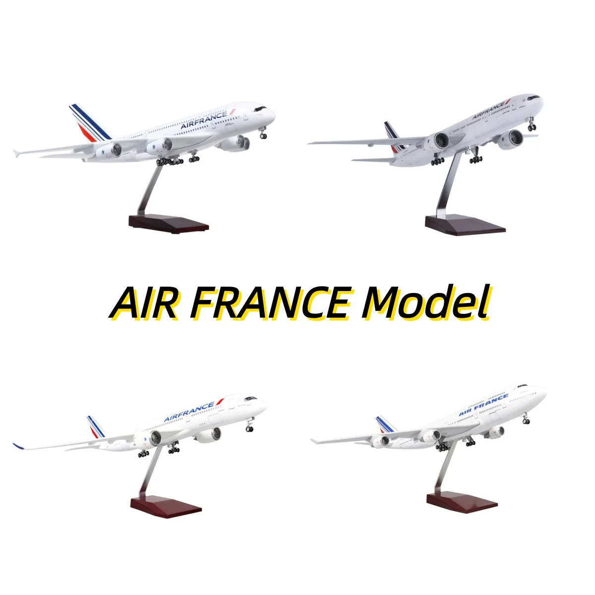 47cm Air France Miniature Airplane A380 /A350/B777/B747 Scale Aircraft Resin Model With Landing Gear Wheels Light(Touch Or Sound
47cm Air France Miniature Airplane A380 /A350/B777/B747 Scale Aircraft Resin Model With Landing Gear Wheels Light(Touch Or Sound