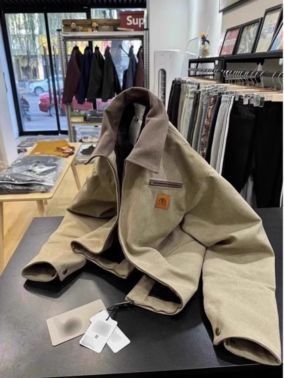 i Color American Retro Harington Trendy Brand Label Workwear Canvas Jaet Hiphop Waed Vintage Outerwear for Men
i Color American Retro Harington Trendy Brand Label Workwear Canvas Jaet Hiphop Waed Vintage Outerwear for Men