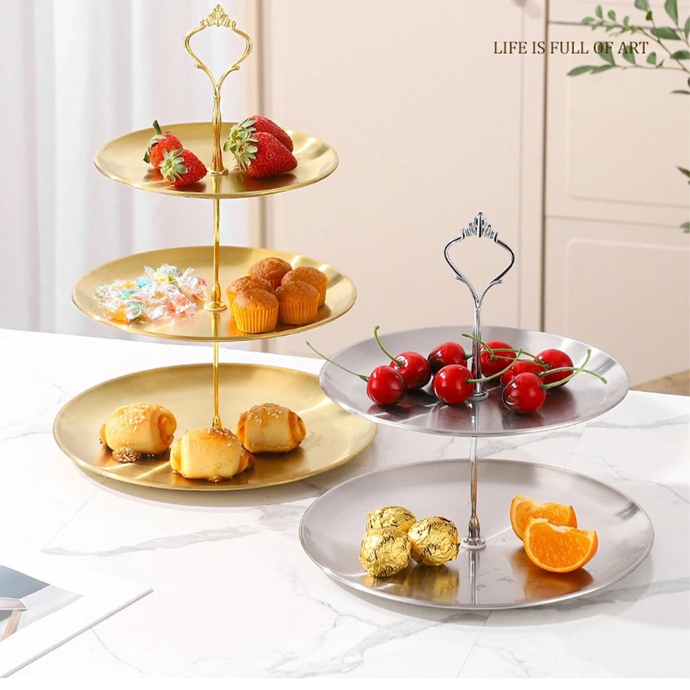 2/3 Layer Fruit Plate Home Living Room Stainless Steel Snack Dish Creative Dried Fruit Basket Candy Dish Cake Stand Salad Bowl
2/3 Layer Fruit Plate Home Living Room Stainless Steel Snack Dish Creative Dried Fruit Basket Candy Dish Cake Stand Salad Bowl