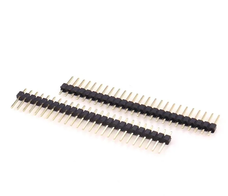 200 шт., 2,54 мм, однорядный штыревой разъем, прямой штифт 1X40Pin для Arduino, медный штифт/позолоченный штифт/железный штифт
200 шт., 2,54 мм, однорядный штыревой разъем, прямой штифт 1X40Pin для Arduino, медный штифт/позолоченный штифт/железный штифт