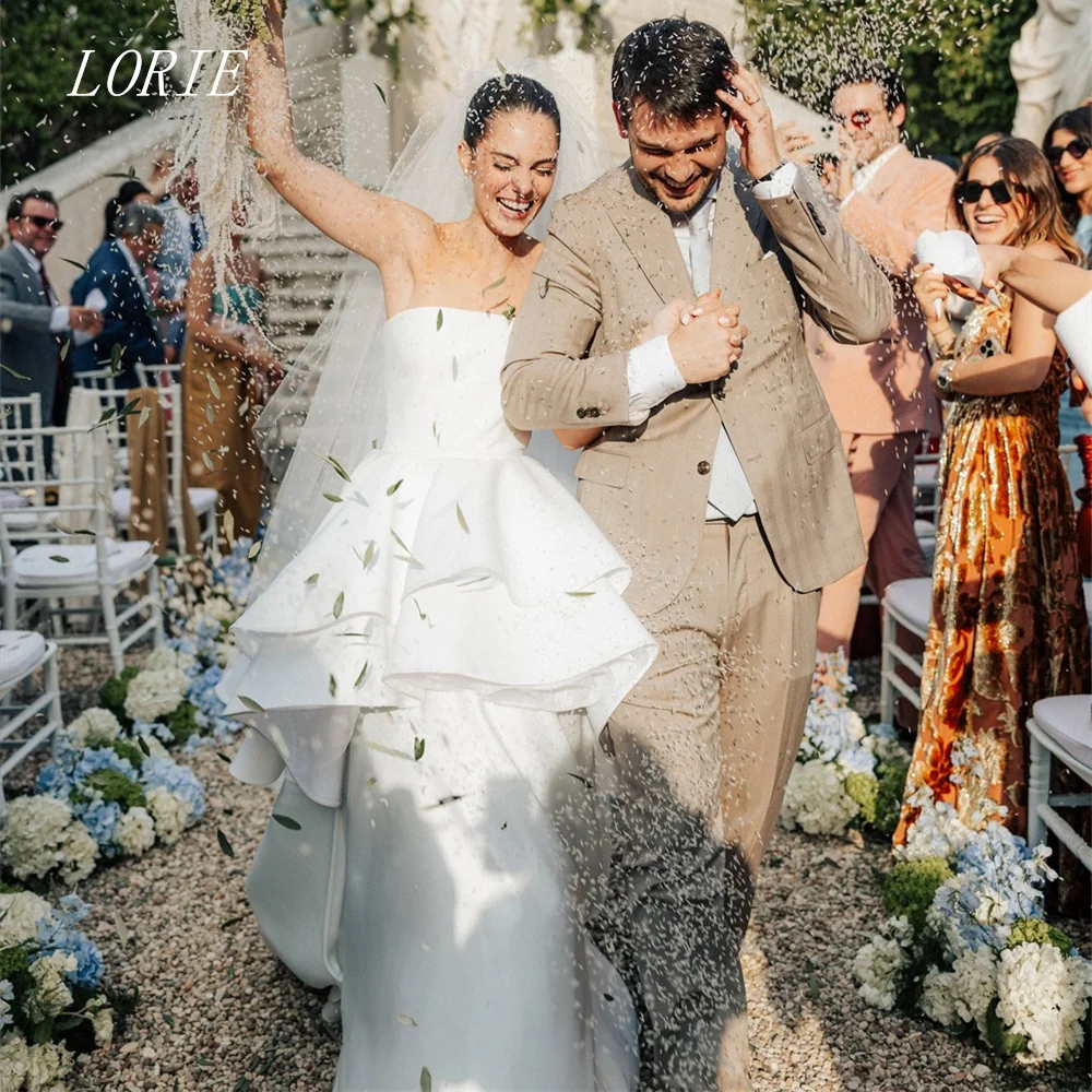 LORIE Luxury Mermaid Wedding Dress Cute Strapless Bridal Dresses Noval Temperament Tiered Wedding Gown Customized 2026
LORIE Luxury Mermaid Wedding Dress Cute Strapless Bridal Dresses Noval Temperament Tiered Wedding Gown Customized 2026