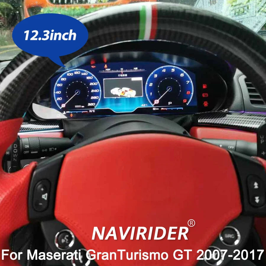 Navirider Carplay High Definition Map Multiple Colorful UI For Maserati GranTurismo GT 2007-2017 12.3'' Car LCD Instrument Panel
Navirider Carplay High Definition Map Multiple Colorful UI For Maserati GranTurismo GT 2007-2017 12.3'' Car LCD Instrument Panel