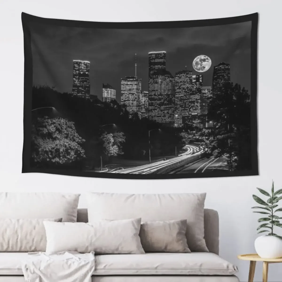 Supermoon over Downtown Houston, TX B/W II Tapestry Decorative Wall Bedroom Decor Aesthetic Wall Mural Tapestry
Supermoon over Downtown Houston, TX B/W II Tapestry Decorative Wall Bedroom Decor Aesthetic Wall Mural Tapestry