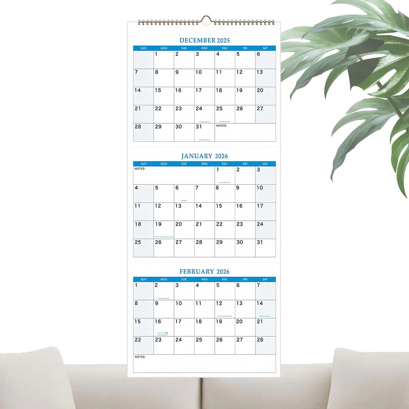Vertical Wall Calendar 2025-2027 3 Month Wall Calendar 16 Months Dec. 25 to Jan. 2027 Calendar For Travel Daily Offices Home
Vertical Wall Calendar 2025-2027 3 Month Wall Calendar 16 Months Dec. 25 to Jan. 2027 Calendar For Travel Daily Offices Home