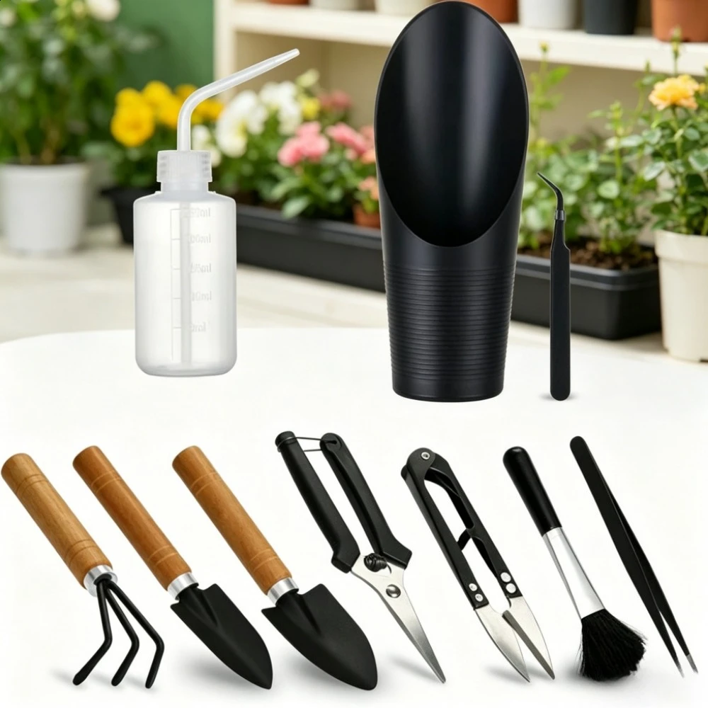 10pcs Succulent Tools Mini Garden Small Gardening Tools Kit for Bonsai, Cactus, Fairy, Houseplant of Transplanting,
10pcs Succulent Tools Mini Garden Small Gardening Tools Kit for Bonsai, Cactus, Fairy, Houseplant of Transplanting,