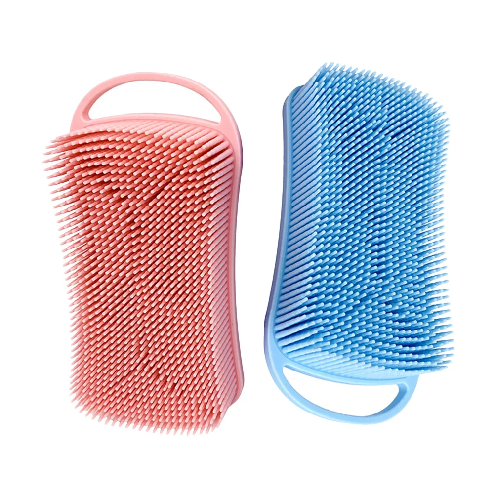 2pcs Silicone Shampoo Brush Shower Body Scrubber Hook Gel Handheld Double Sided Baby Bathing Accessories Soft Massage Head
2pcs Silicone Shampoo Brush Shower Body Scrubber Hook Gel Handheld Double Sided Baby Bathing Accessories Soft Massage Head
