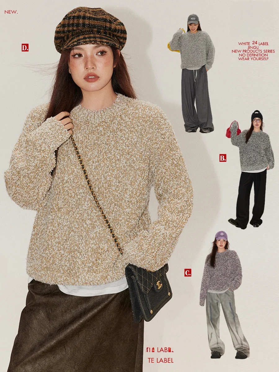 Осенне-зимний женский вязаный шерстяной свитер DTA JGGU с кристаллической этикеткой, большие размеры, с цветочным узором, теплый, элегантный
Осенне-зимний женский вязаный шерстяной свитер DTA JGGU с кристаллической этикеткой, большие размеры, с цветочным узором, теплый, элегантный