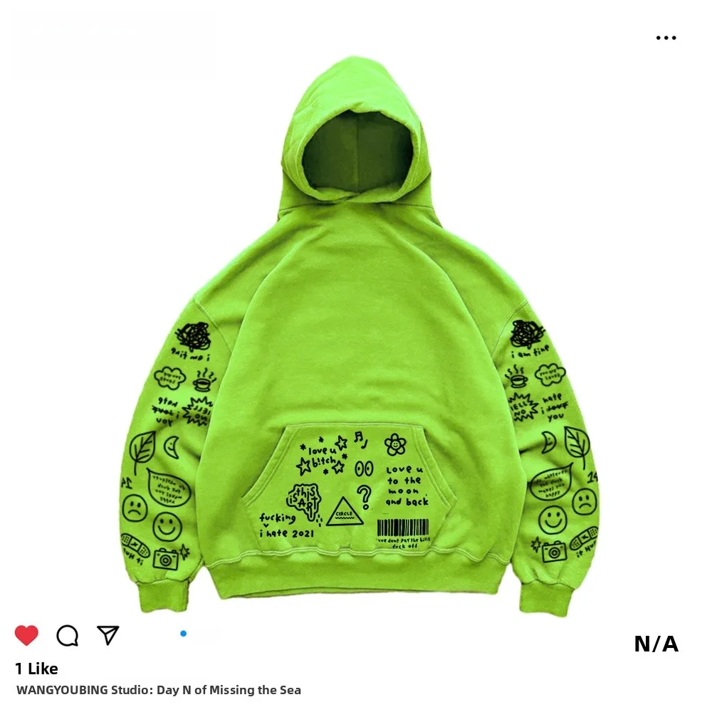 Dopamine Color Gradient Hoodie Couple Matching Graffiti Design Long Sleeve Men's Women's Casual Comfortable Fashionable Sweat...
Dopamine Color Gradient Hoodie Couple Matching Graffiti Design Long Sleeve Men's Women's Casual Comfortable Fashionable Sweat...