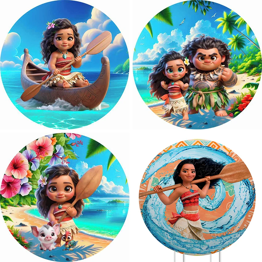 Round Backdrop Cover Moana Princess for Birthday Party Baby Shower Background Wall Vaiana Decorations Photo Booth Props
Round Backdrop Cover Moana Princess for Birthday Party Baby Shower Background Wall Vaiana Decorations Photo Booth Props