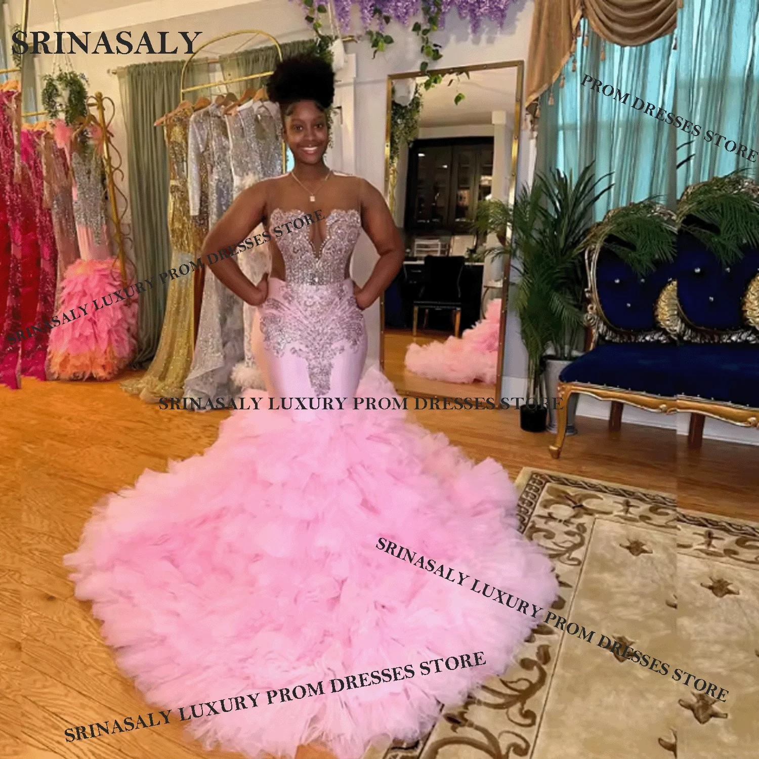 Изысканные вечерние платья ручной работы с кристаллами для выпускного вечера, без рукавов, в стиле русалка, для темнокожих девушек, на заказ
Изысканные вечерние платья ручной работы с кристаллами для выпускного вечера, без рукавов, в стиле русалка, для темнокожих девушек, на заказ