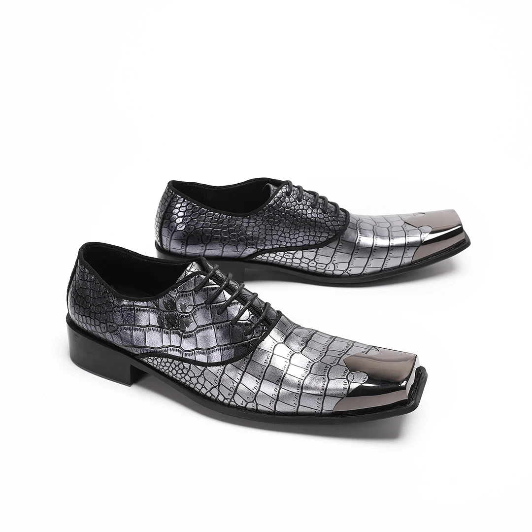 british square toe genuine leather men oxford shoes plus size silver formal brogue shoes male lace up business party dress shoes
british square toe genuine leather men oxford shoes plus size silver formal brogue shoes male lace up business party dress shoes