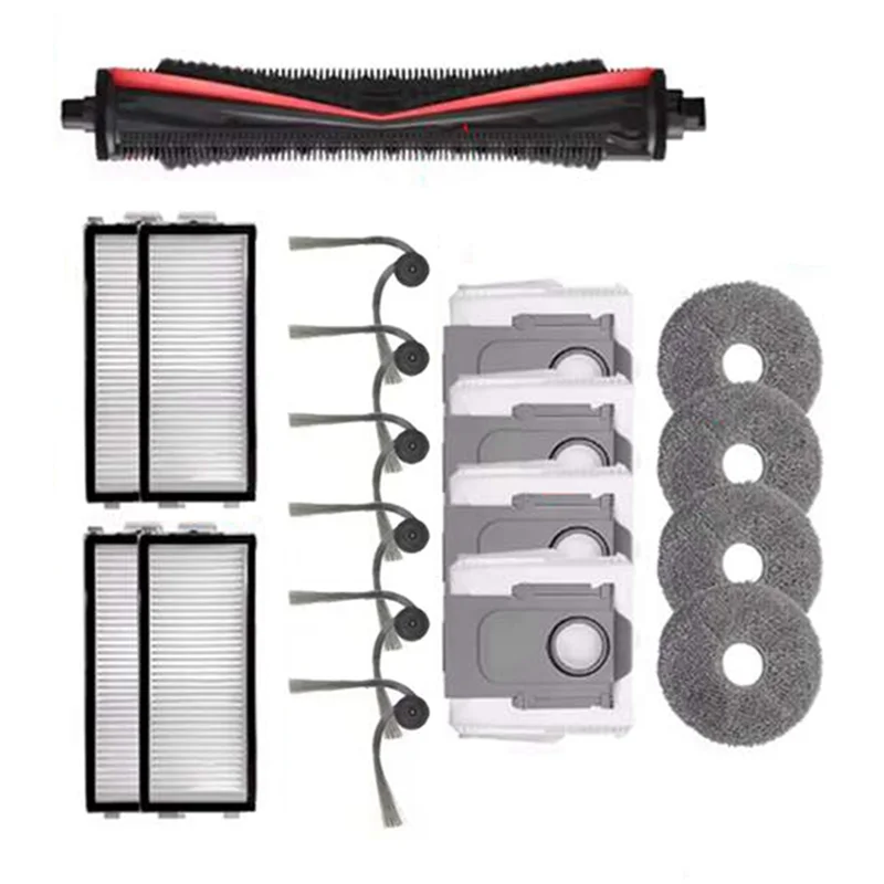 ABZA-Vacuum Cleaner Spare Parts Tricut Brush Side Brush Dust Bag Filters Mop Cloth For Roborock G30 Space/Saros Z70
ABZA-Vacuum Cleaner Spare Parts Tricut Brush Side Brush Dust Bag Filters Mop Cloth For Roborock G30 Space/Saros Z70