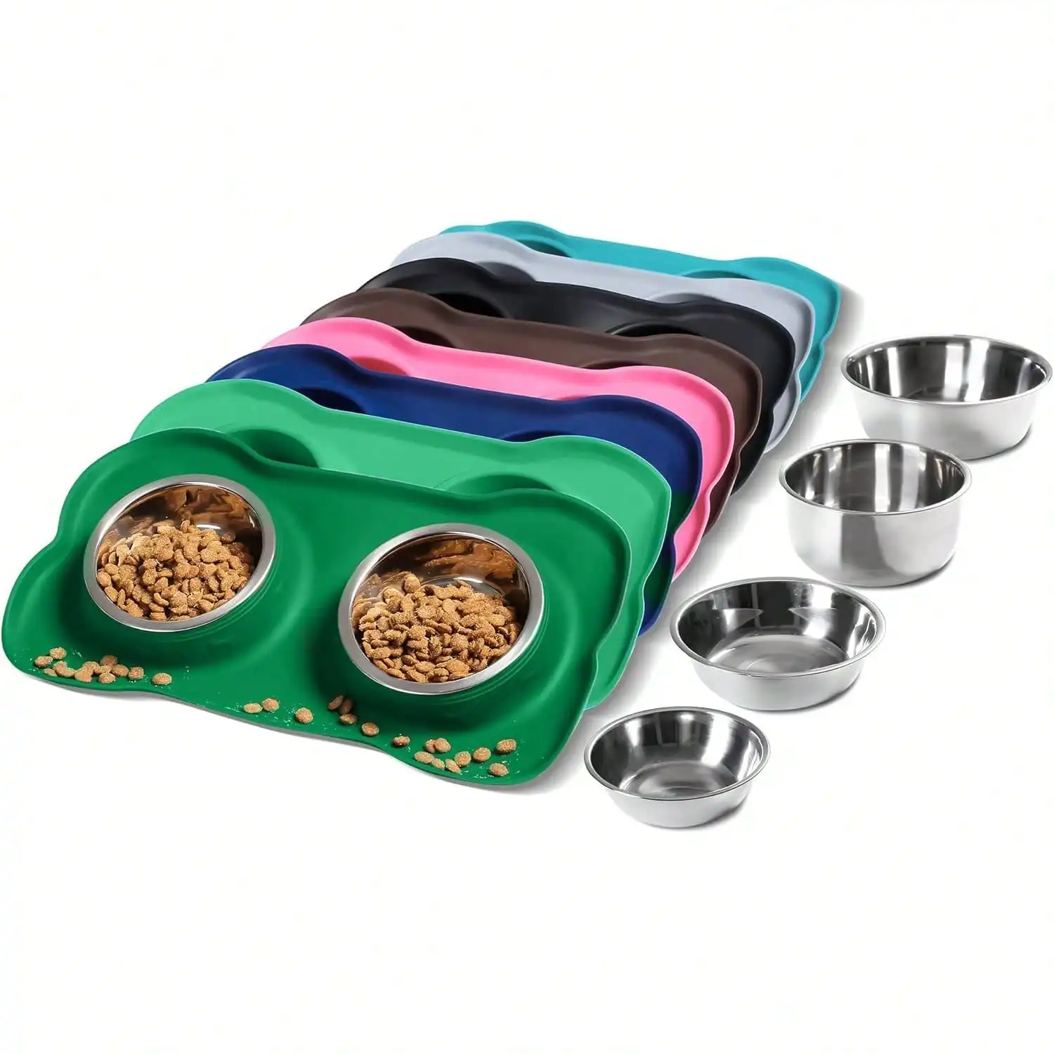 Pet Dog Bowls Stainless Steel Dog Bowl With No Spill Non-Skid Silicone Mat + Pet Food Scoop Water And Food Feeder Bowls For Feeding Small Medium Large Dogs Cats Puppies (Pink) NXTA
Pet Dog Bowls Stainless Steel Dog Bowl With No Spill Non-Skid Silicone Mat + Pet Food Scoop Water And Food Feeder Bowls For Feeding Small Medium Large Dogs Cats Puppies (Pink) NXTA