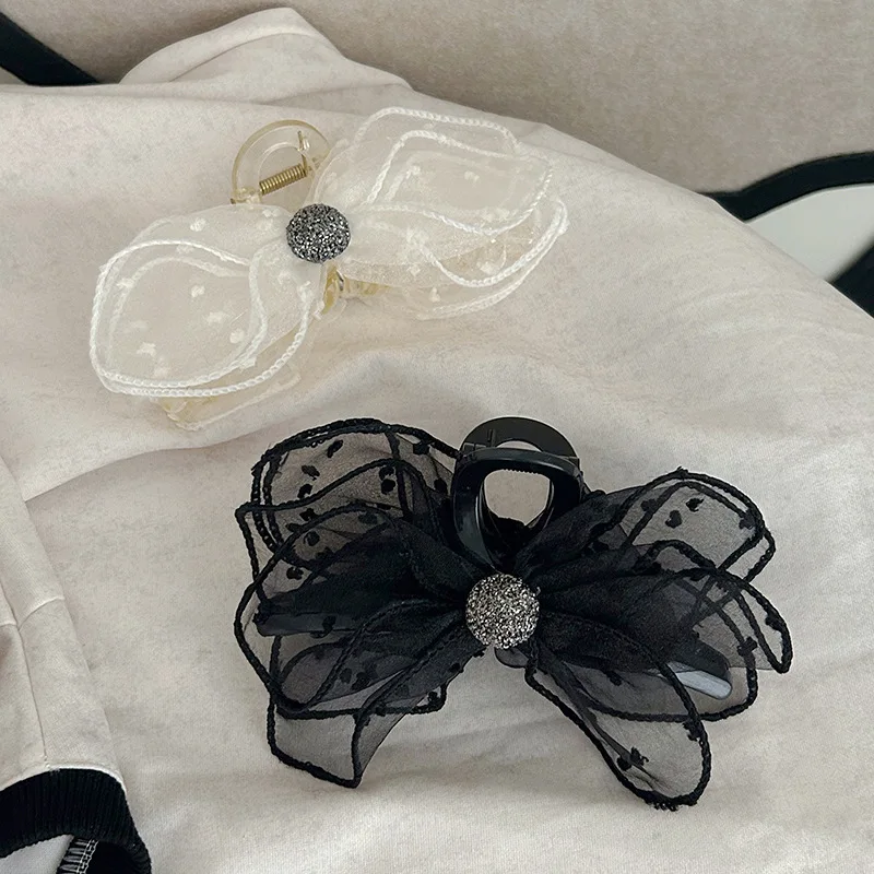 Polka Dot Bow Hair Claw Clip Vintage Retro French Elegant for Back Head Updo Half Ponytail Daily
Polka Dot Bow Hair Claw Clip Vintage Retro French Elegant for Back Head Updo Half Ponytail Daily