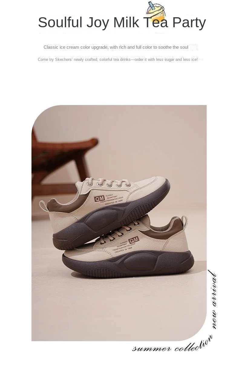 2026 New Women's Leather Casual Platform Shoes Lace-Up Sneakers Thick Sole Non-slip Versatile Daily Trendy Student Footwear
2026 New Women's Leather Casual Platform Shoes Lace-Up Sneakers Thick Sole Non-slip Versatile Daily Trendy Student Footwear