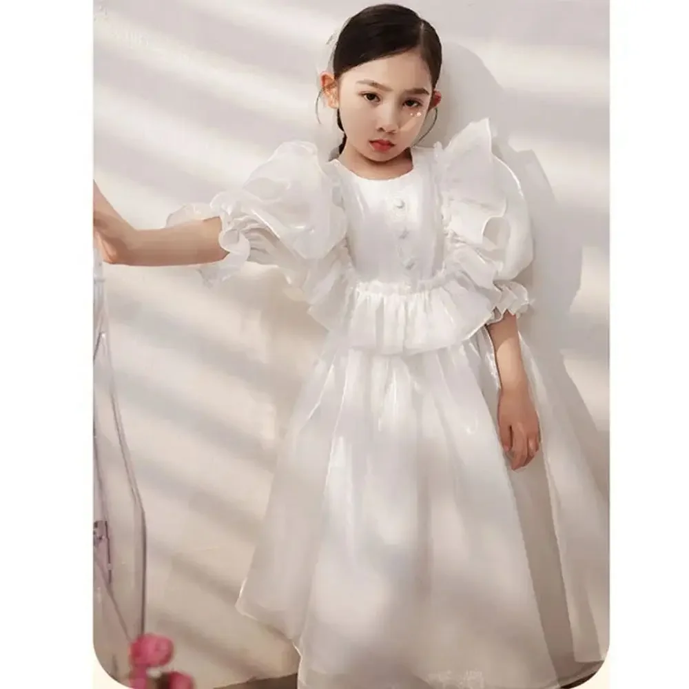 Summer Teenage Girls Party Dress Kid Child White Puff Sleeve Princess Dress Flower Girl Clothing 4-14 Years Kids Dresses 8 10 12
Summer Teenage Girls Party Dress Kid Child White Puff Sleeve Princess Dress Flower Girl Clothing 4-14 Years Kids Dresses 8 10 12