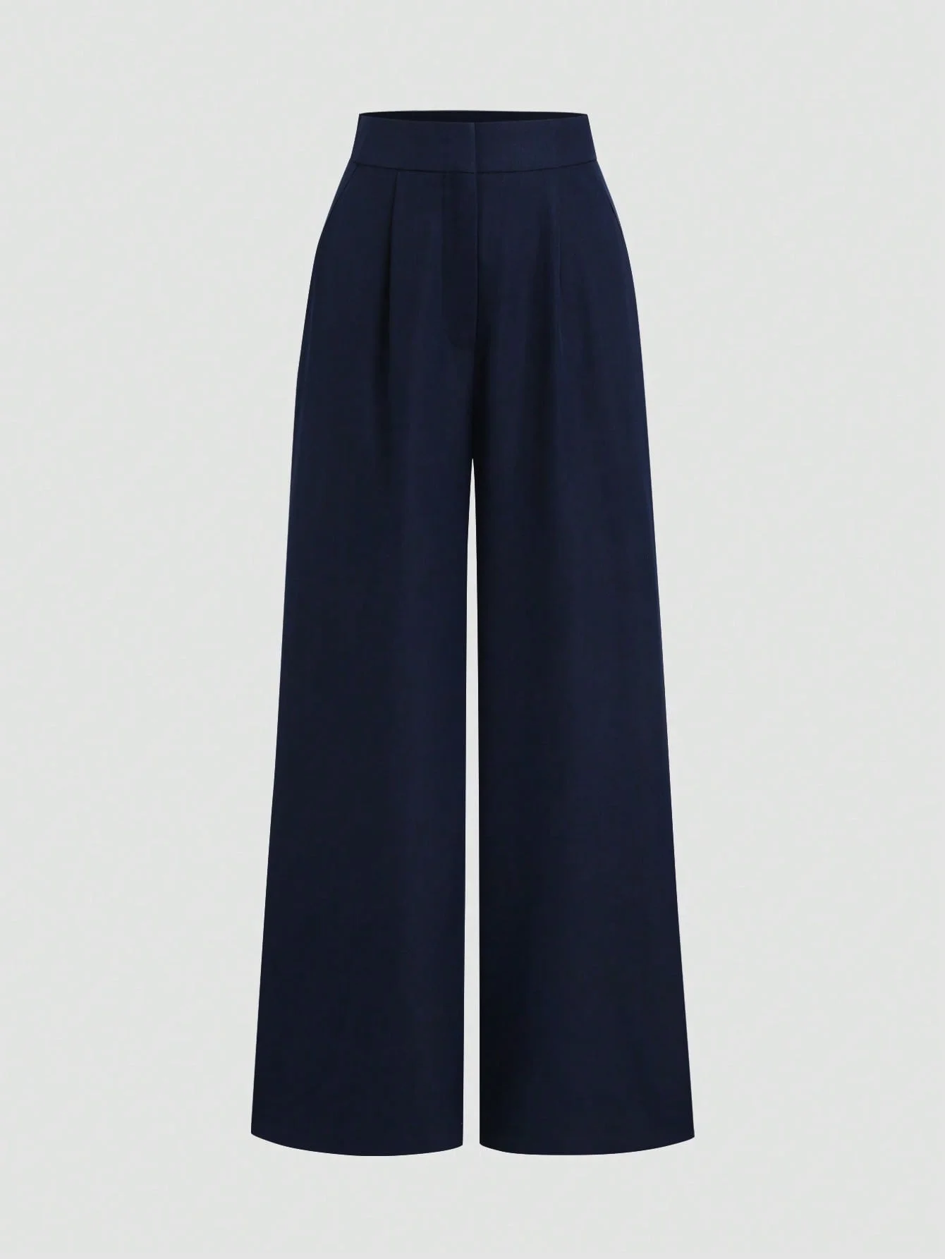Long Wide-Leg Simple Suit Pants with Pleats
Long Wide-Leg Simple Suit Pants with Pleats