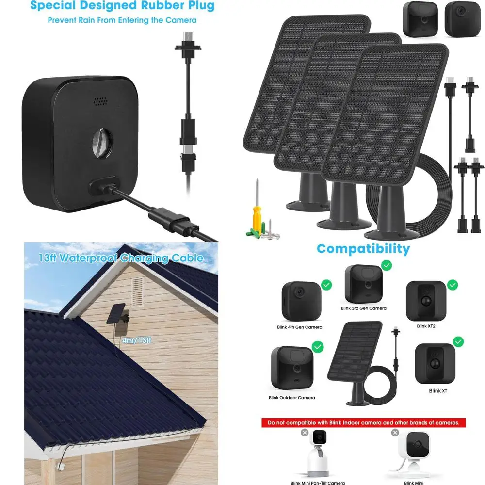 Беспроводная система видеонаблюдения, разрешение 2K+, уличные камеры 4-го поколения, XT3 и XT2 3-го поколения, солнечная панель 5 Вт с резиновым штекером
Беспроводная система видеонаблюдения, разрешение 2K+, уличные камеры 4-го поколения, XT3 и XT2 3-го поколения, солнечная панель 5 Вт с резиновым штекером