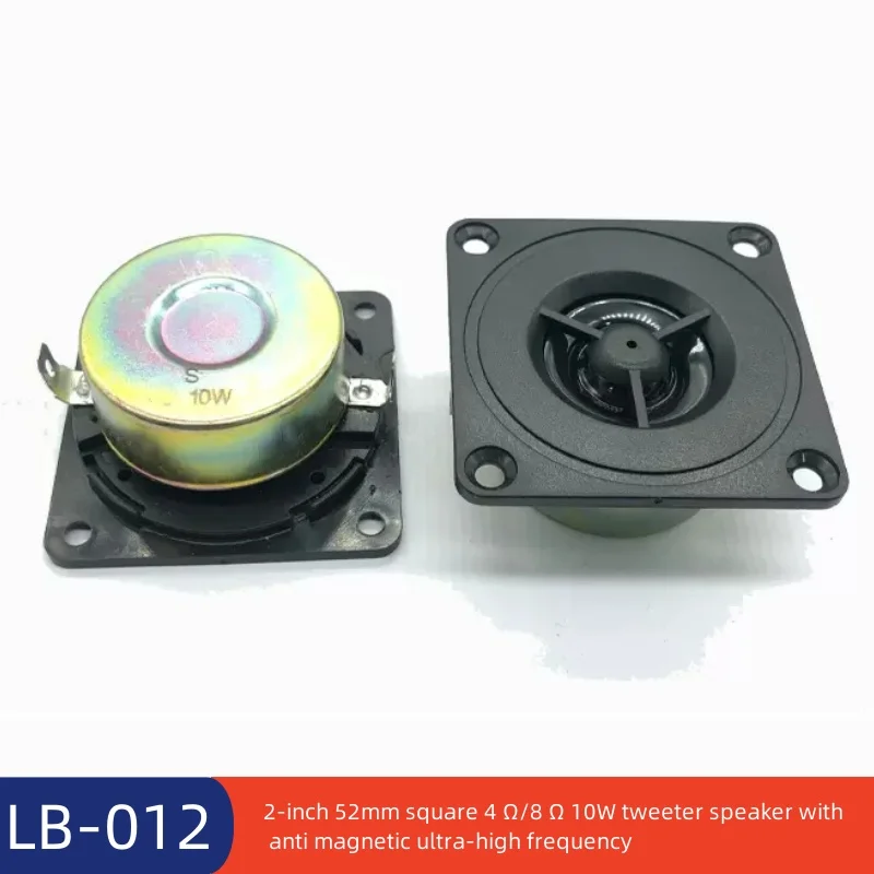 1pcs 2-inch 52mm square 4 Ω/8 Ω 10W tweeter speaker with anti magnetic ultra-high frequency
1pcs 2-inch 52mm square 4 Ω/8 Ω 10W tweeter speaker with anti magnetic ultra-high frequency