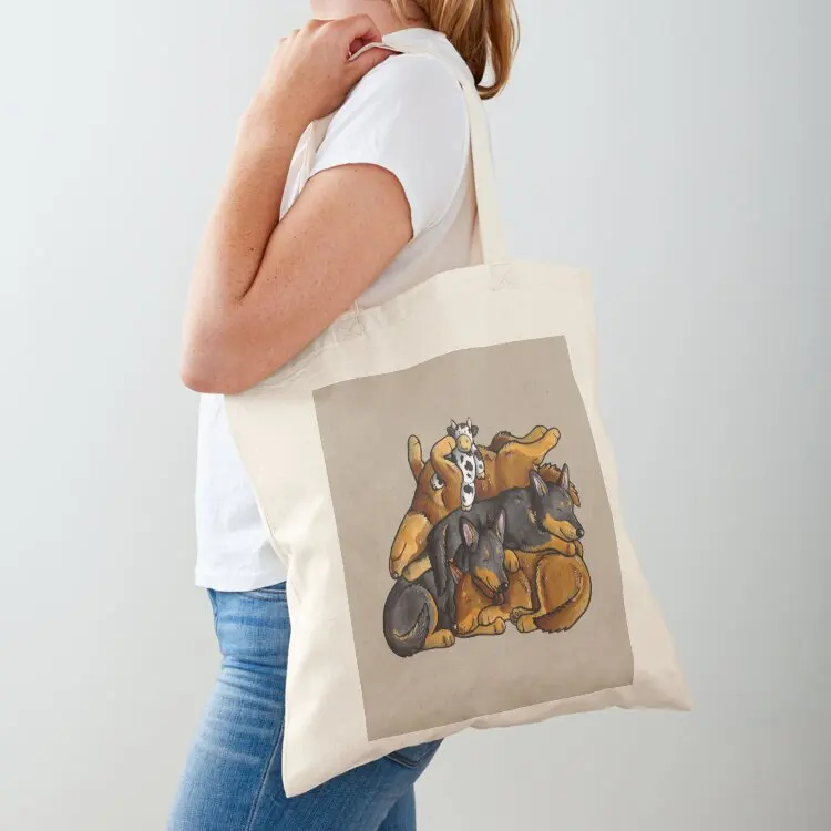 Sleeping pile of Lancashire Heeler dogs Tote Bag shopper bag women Women's beach bags Canvas bag ecological bags
Sleeping pile of Lancashire Heeler dogs Tote Bag shopper bag women Women's beach bags Canvas bag ecological bags