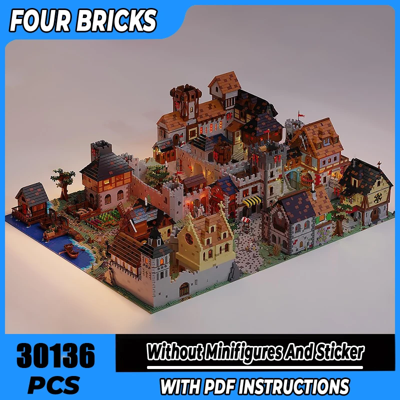 Moc Building Blocks MEDIEVAL KINGDOM Technology Modular Bricks Model Gifts Christmas Toys DIY Sets Assembly
Moc Building Blocks MEDIEVAL KINGDOM Technology Modular Bricks Model Gifts Christmas Toys DIY Sets Assembly