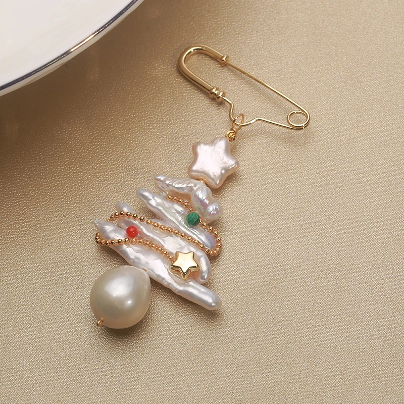 Handmade Christmas Tree style design natural freshwater Baroque pearl pendant brooch 14k gold filled Christmas gift 5-25mm PM
Handmade Christmas Tree style design natural freshwater Baroque pearl pendant brooch 14k gold filled Christmas gift 5-25mm PM