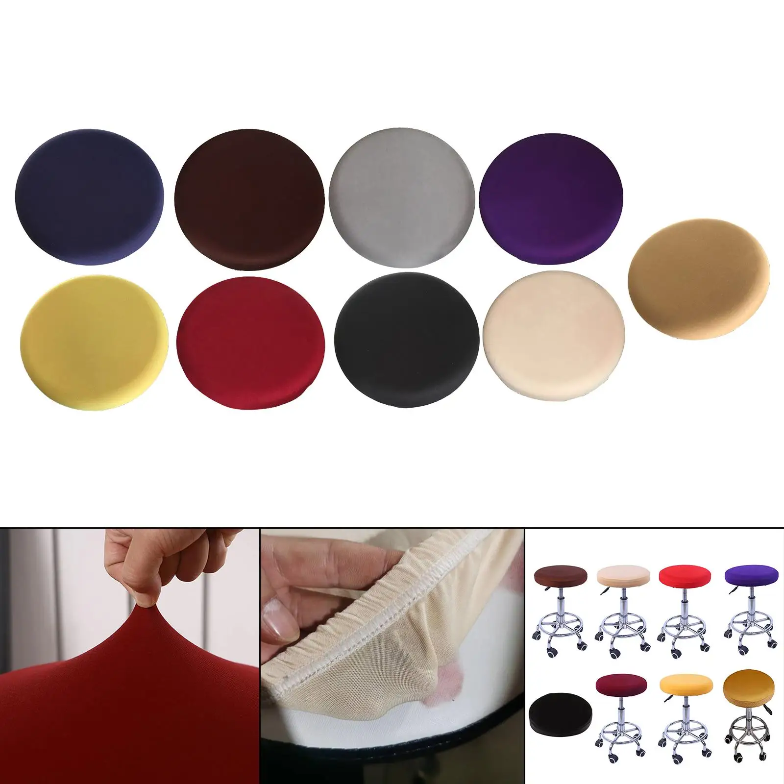 2Pcs Barstool Covers Round Washable Durable Soft Elastic Polyester Stool Slipcover Seat Covers for 12 Bar
2Pcs Barstool Covers Round Washable Durable Soft Elastic Polyester Stool Slipcover Seat Covers for 12 Bar