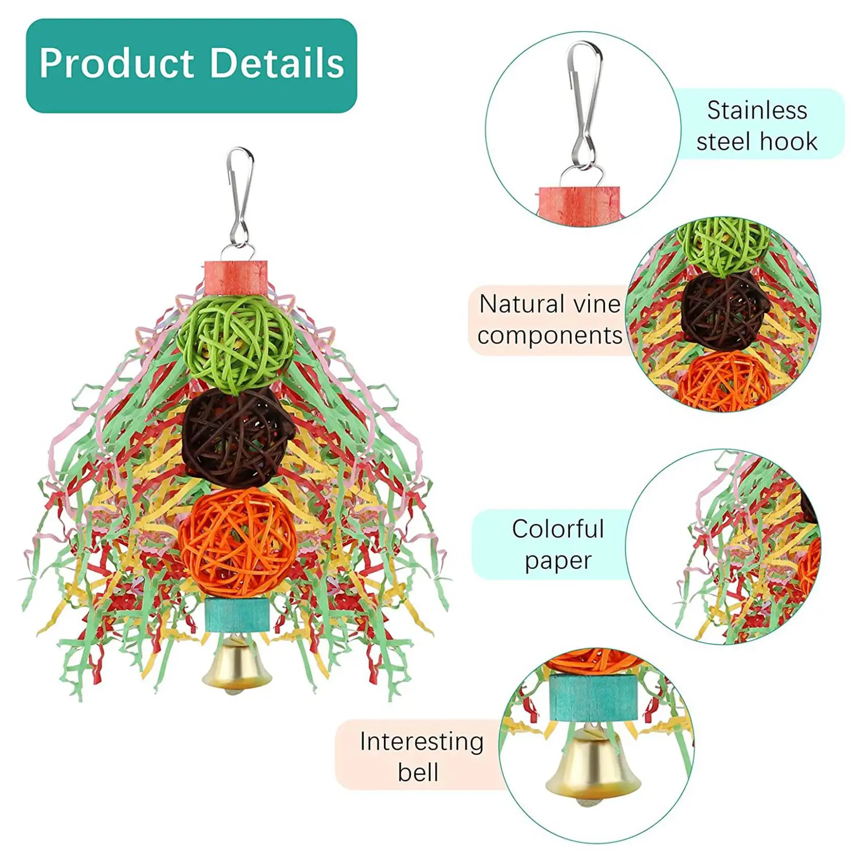 Птичий попугай, маленький попугай, жевательная клетка для попугая, подвесная качели для птиц, лестница для попугаев-A83Z
Птичий попугай, маленький попугай, жевательная клетка для попугая, подвесная качели для птиц, лестница для попугаев-A83Z