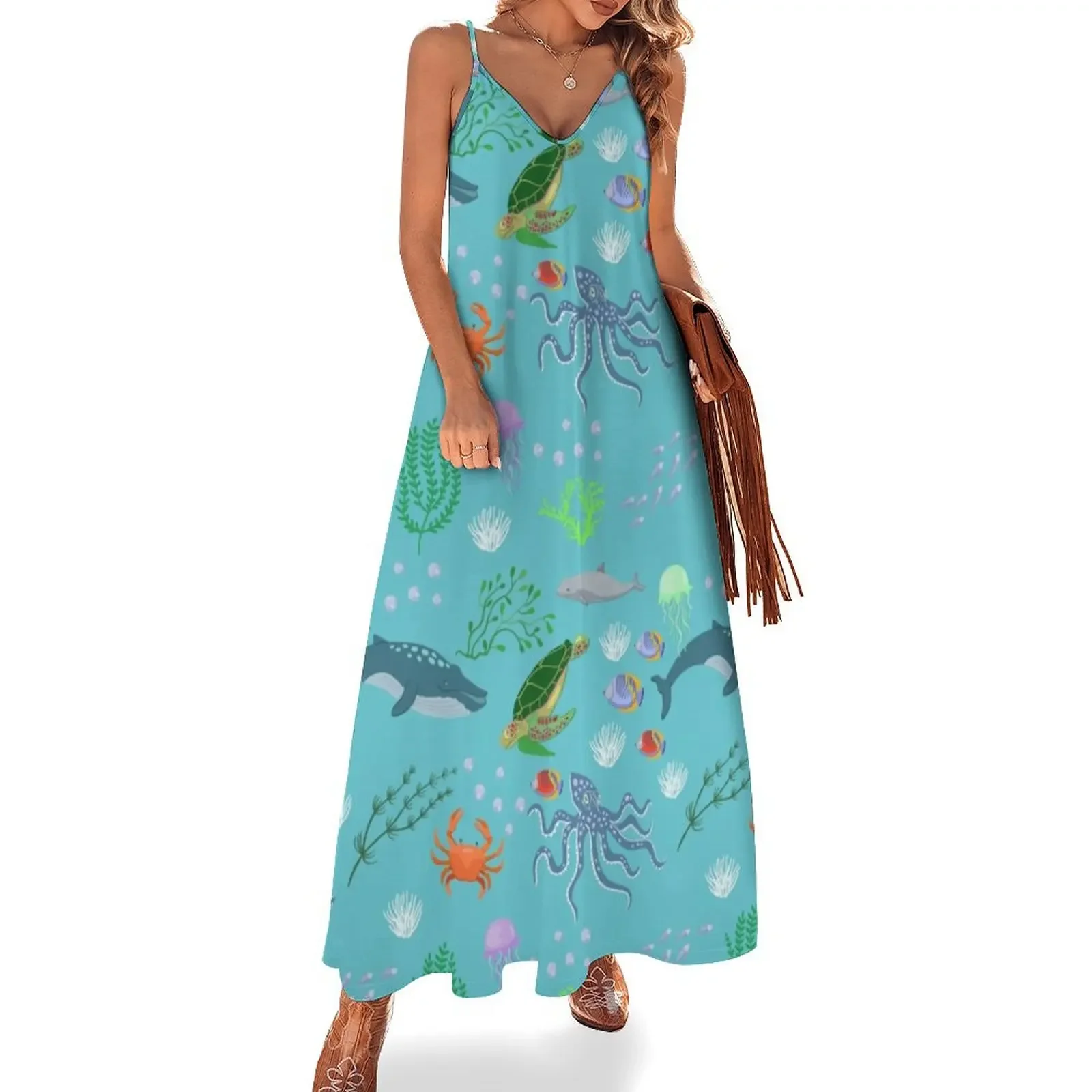 Underwater - animals, algae and corals in the sea Sleeveless Dress dresses for women 2025 luxury designer party women clothes
Underwater - animals, algae and corals in the sea Sleeveless Dress dresses for women 2025 luxury designer party women clothes