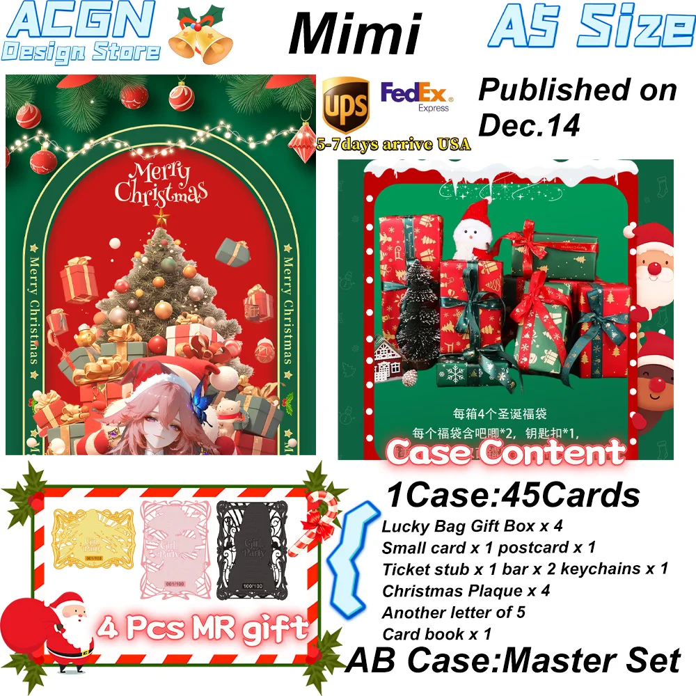 2025 Wholesale Mimi Trendy Play Goddess Hall A5 Size Acrylic Colored Paper Christmas Gifts ACG CCG TCG Hobbies Gifts
2025 Wholesale Mimi Trendy Play Goddess Hall A5 Size Acrylic Colored Paper Christmas Gifts ACG CCG TCG Hobbies Gifts