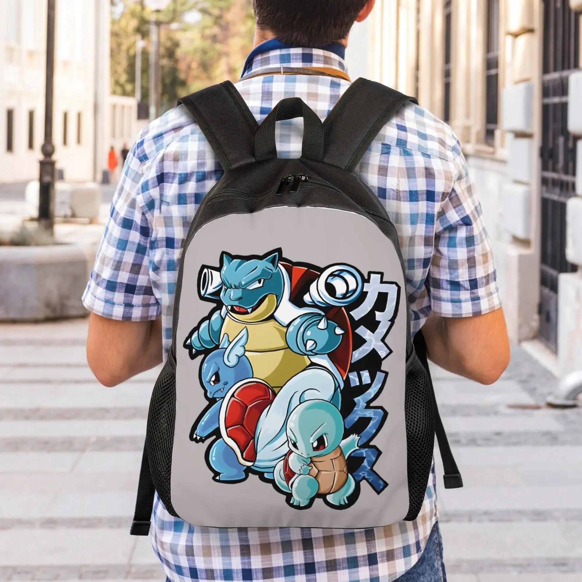 Back to school season Water Starter Tri Blend Blastoise Squirtle Knapsack Pokemon Couple Snack Storage Backpack
Back to school season Water Starter Tri Blend Blastoise Squirtle Knapsack Pokemon Couple Snack Storage Backpack