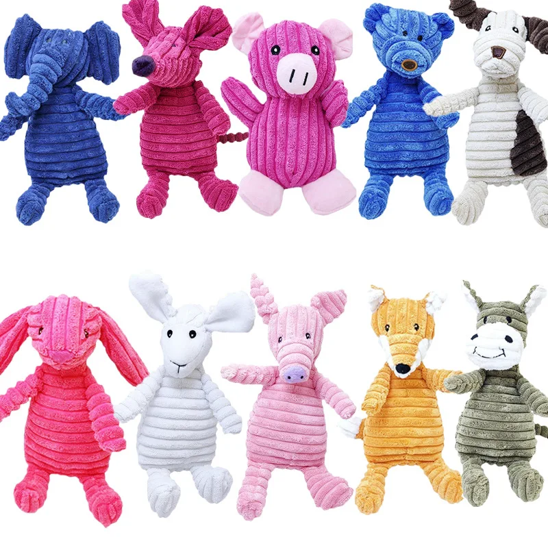Squeaky Plush Dog Toys - Dental Chew Monkey & Fox with Rope Core, Machine Washable Flannel for Teething Puppies
Squeaky Plush Dog Toys - Dental Chew Monkey & Fox with Rope Core, Machine Washable Flannel for Teething Puppies