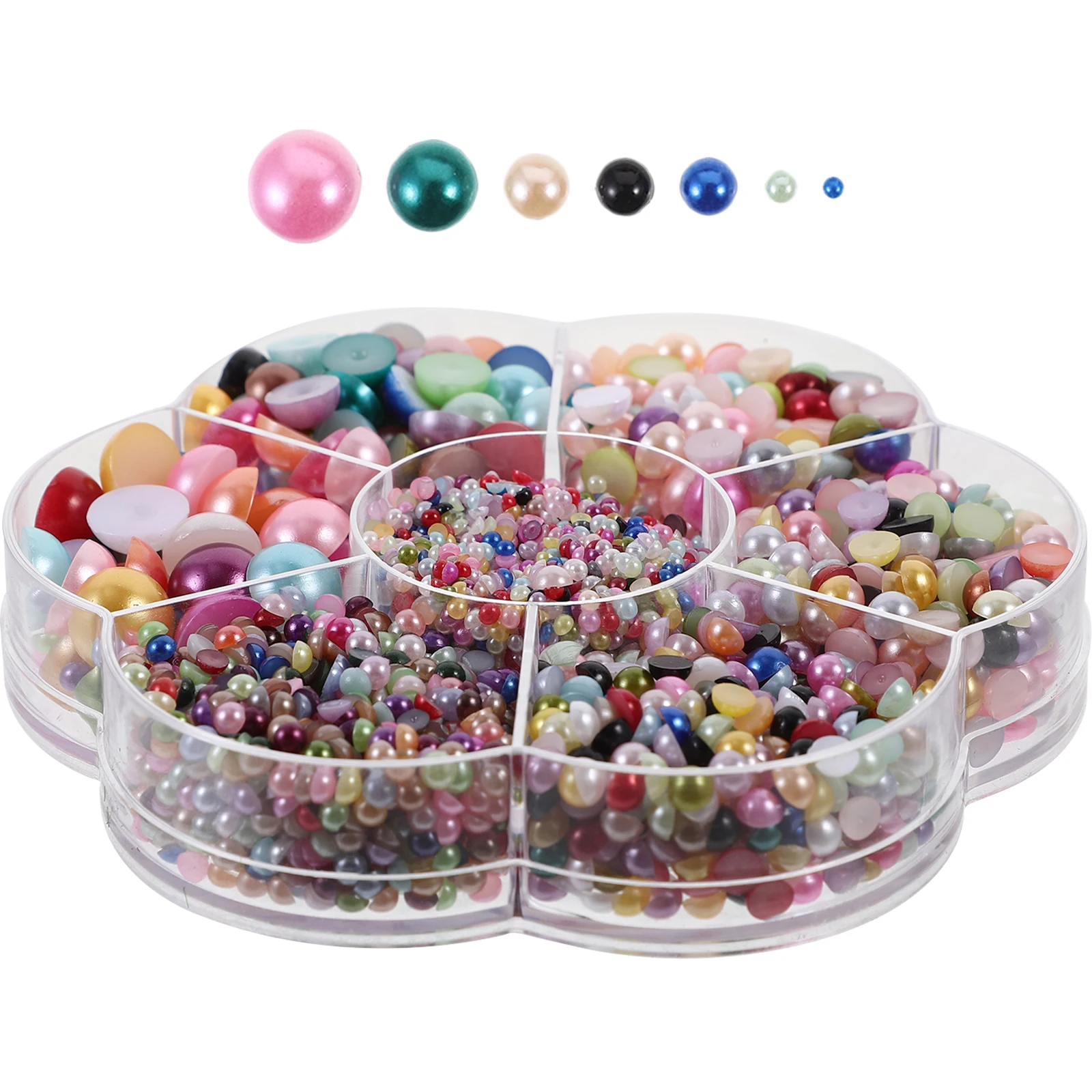 Pearl Decoration DIY ABS Half Round Pearls for Nail Craft Supplies Lightweight Non-Fade Simulated Charms
Pearl Decoration DIY ABS Half Round Pearls for Nail Craft Supplies Lightweight Non-Fade Simulated Charms