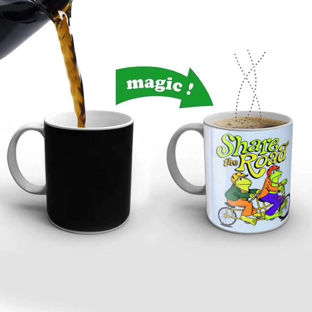Share the Road Frog and Toad Creativity Change Color Chang mug Ceramic mug Hot Coffee Cup Breakfast Cup Mug Friend Gift
Share the Road Frog and Toad Creativity Change Color Chang mug Ceramic mug Hot Coffee Cup Breakfast Cup Mug Friend Gift