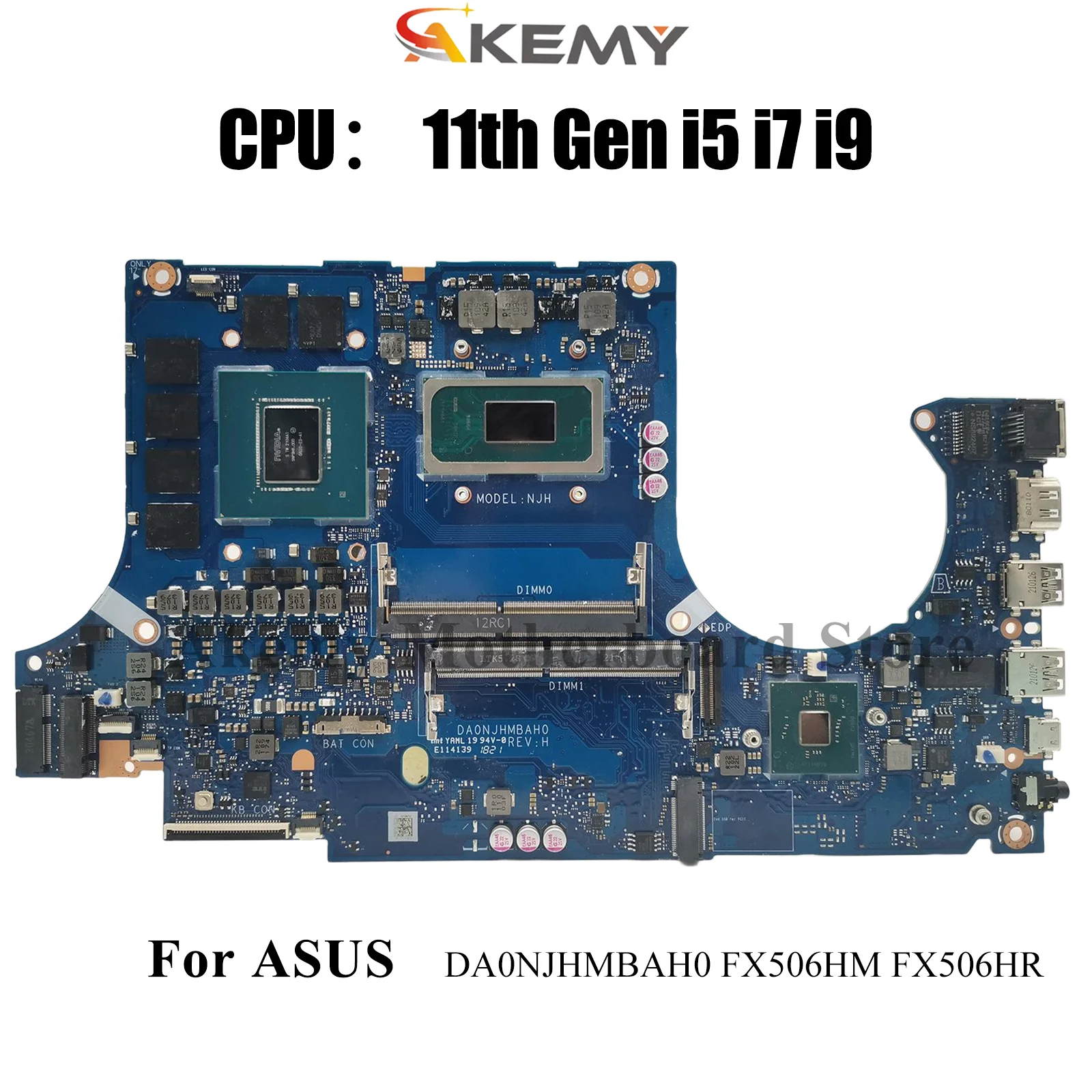 DA0NJHMBAH0 Laptop Motherboard For ASUS TUF Gaming FX506HR FX506H FX506HM Mainboard W/ 11th Gen i5 i7 i9 100% tests OK fast ship
DA0NJHMBAH0 Laptop Motherboard For ASUS TUF Gaming FX506HR FX506H FX506HM Mainboard W/ 11th Gen i5 i7 i9 100% tests OK fast ship