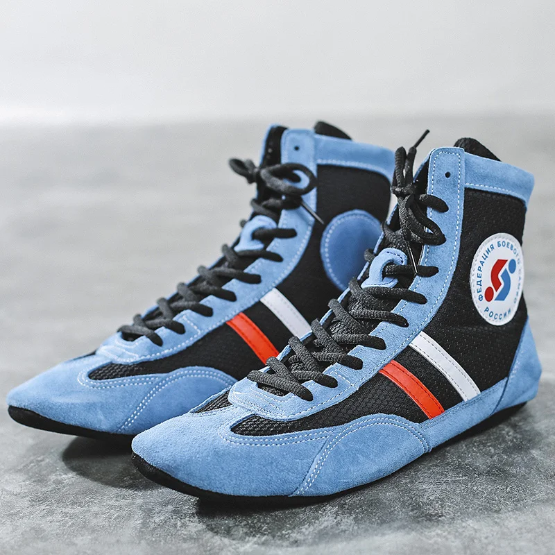 Indoor Soft bottom wrestling shoes Professional Boxing fighting leather Sneakers Training match sports boots Plus Size 30-46
Indoor Soft bottom wrestling shoes Professional Boxing fighting leather Sneakers Training match sports boots Plus Size 30-46