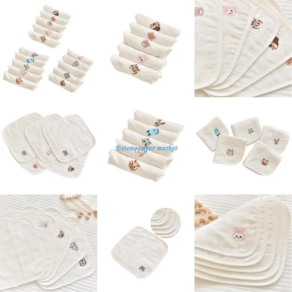 090B Набор из 5 шт. Квадратных полотенец для лица с принтом, 6-слойный набор носовых платков для новорожденных
090B Набор из 5 шт. Квадратных полотенец для лица с принтом, 6-слойный набор носовых платков для новорожденных