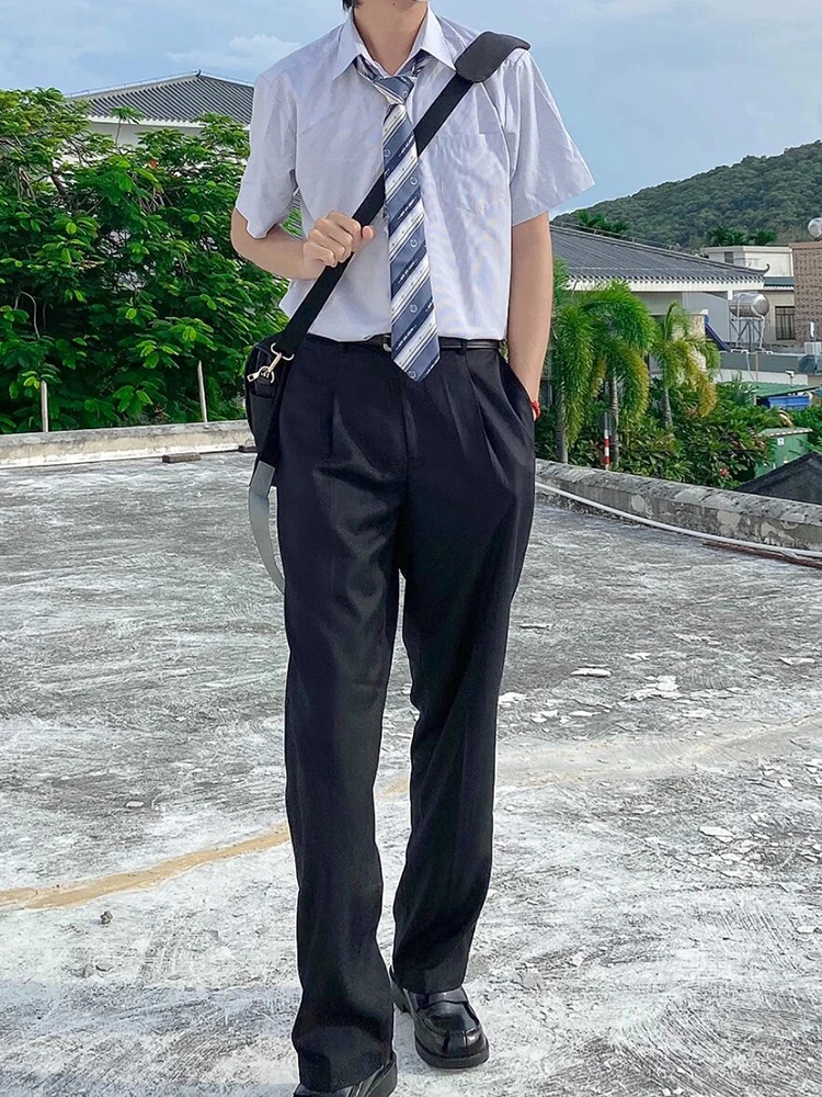Versatile Black Casual Men's Suit Pants Student Summer Straight Leg Long Trousers Simple Classic Straight Leggings
Versatile Black Casual Men's Suit Pants Student Summer Straight Leg Long Trousers Simple Classic Straight Leggings