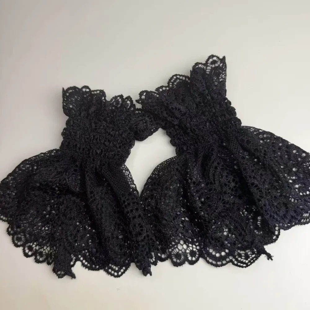 Universal Ruffles Pleated Detachable Cuffs Ruched White Lace Fake Sleeves Cuff Hand Wrist Cuffs False Cuffs Lolita Matching
Universal Ruffles Pleated Detachable Cuffs Ruched White Lace Fake Sleeves Cuff Hand Wrist Cuffs False Cuffs Lolita Matching