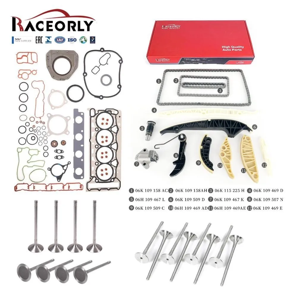 RACEORLY Head Gasket Valve Timing Kit For VW EA888 1.8 2.0 CDN CCT CCZ Gen2
RACEORLY Head Gasket Valve Timing Kit For VW EA888 1.8 2.0 CDN CCT CCZ Gen2