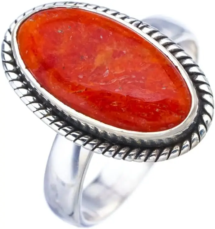 Кольцо Hesy из стерлингового серебра 925 пробы ручной работы с натуральным кальцитом Q F3151
Кольцо Hesy из стерлингового серебра 925 пробы ручной работы с натуральным кальцитом Q F3151