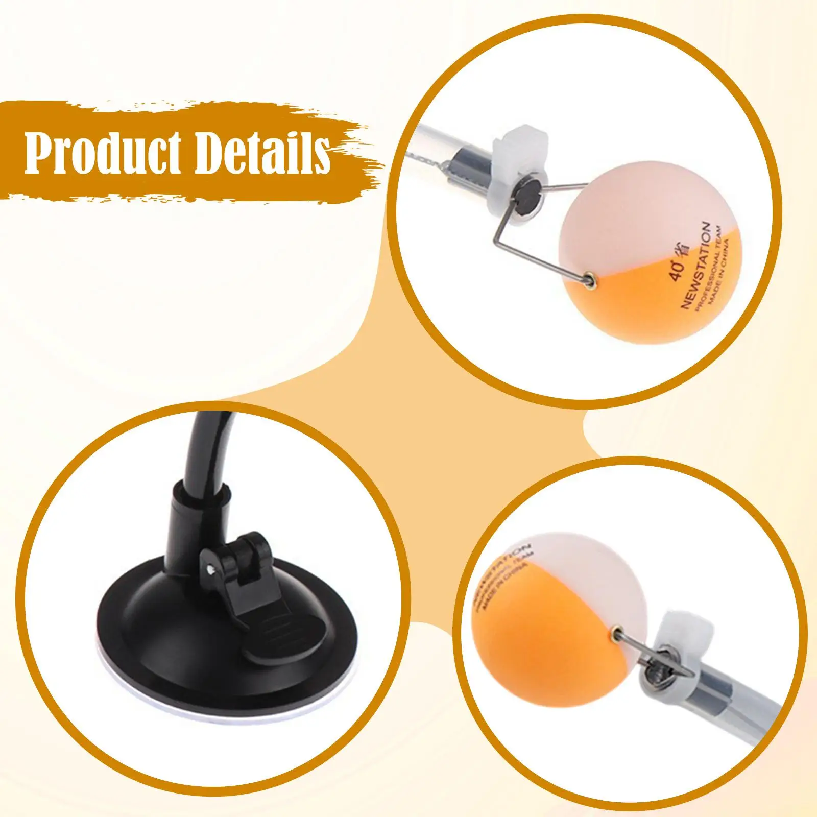 Table Tennis Training Robot Interactive with Balls Suction Cup Mount Ping Pong Ball Machine for Gym Entertainment Kids Adults
Table Tennis Training Robot Interactive with Balls Suction Cup Mount Ping Pong Ball Machine for Gym Entertainment Kids Adults