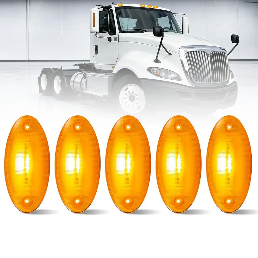 Cab Marker Lights LED Top Roof Lamps Amber Lens Assembly Fit for International Prostar, Durastar, Workstar 20082018 Truck Parts
Cab Marker Lights LED Top Roof Lamps Amber Lens Assembly Fit for International Prostar, Durastar, Workstar 20082018 Truck Parts